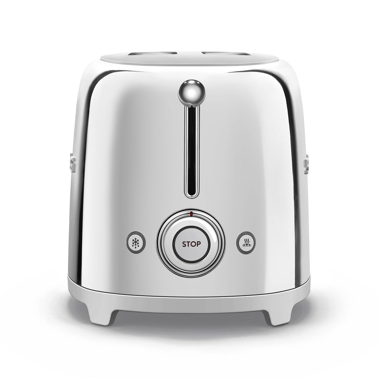 מצנם SMEG TSF01SSEU נירוסטה - סדרת 50's Style מצנם SMEG נירוסטה מסדרת שנות החמישים בעיצוב רטרו