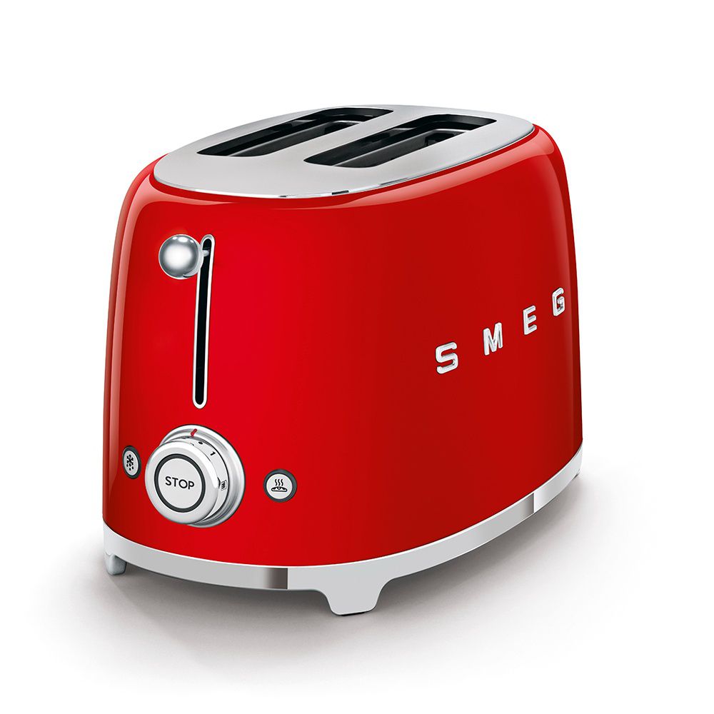 מצנם SMEG TSF01RDEU אדום עם שני חריצים רחבים