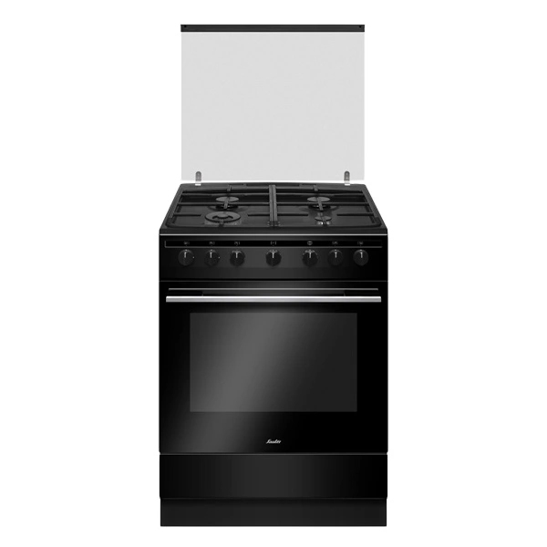 תנור משולב SAUTER ELEGANT 4780B שחור, תצוגה קדמית
