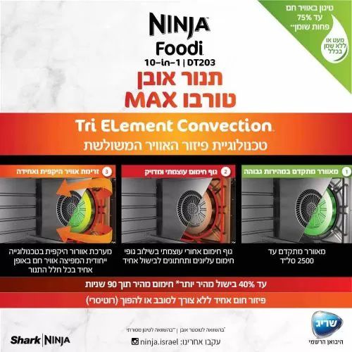 ����� ���� ���� ����� Ninja Oven MAX DT203 ������ ����� ����