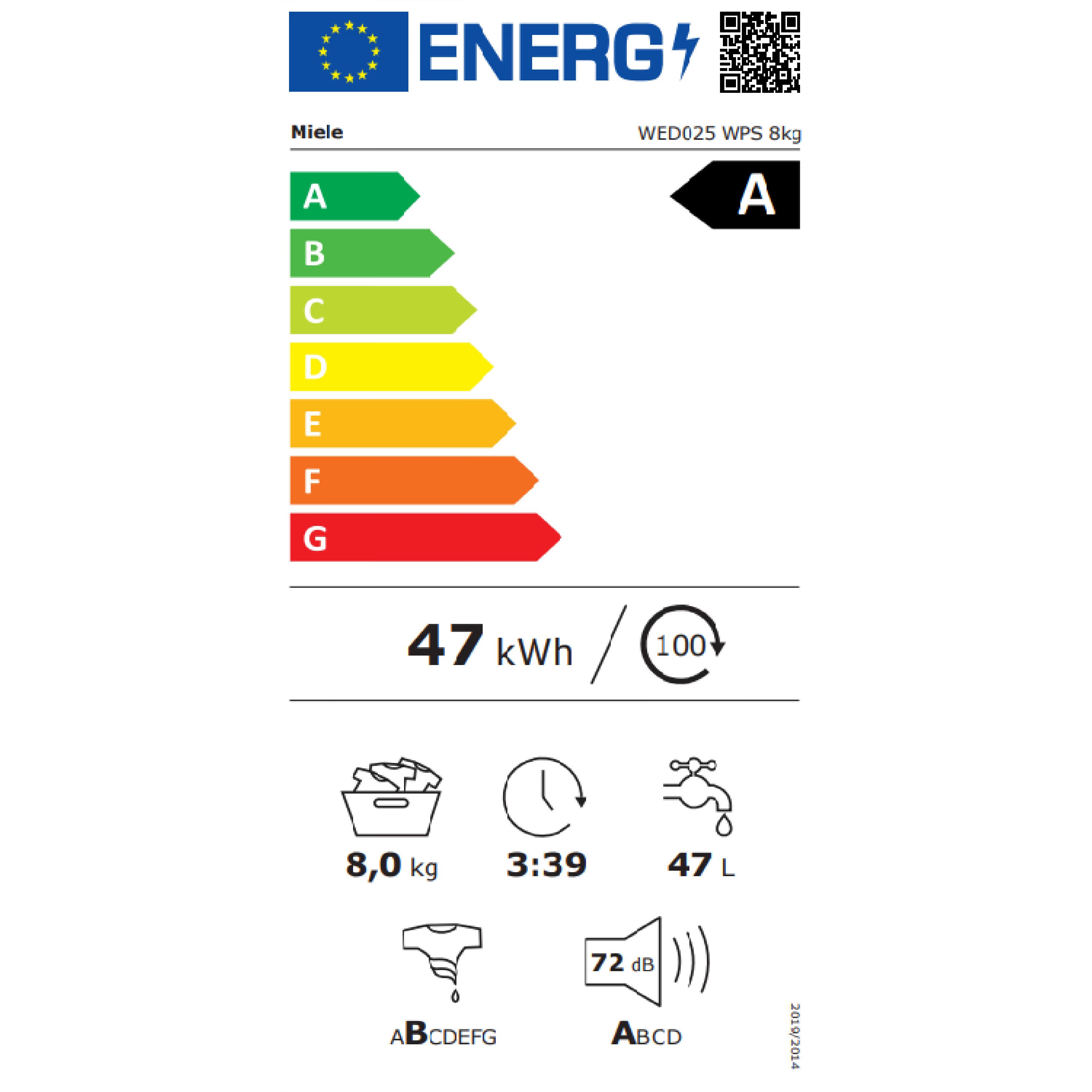 ����� ����� ��� ���� 8 �"� MIELE WED025WCS ��� - ������ ����� ����