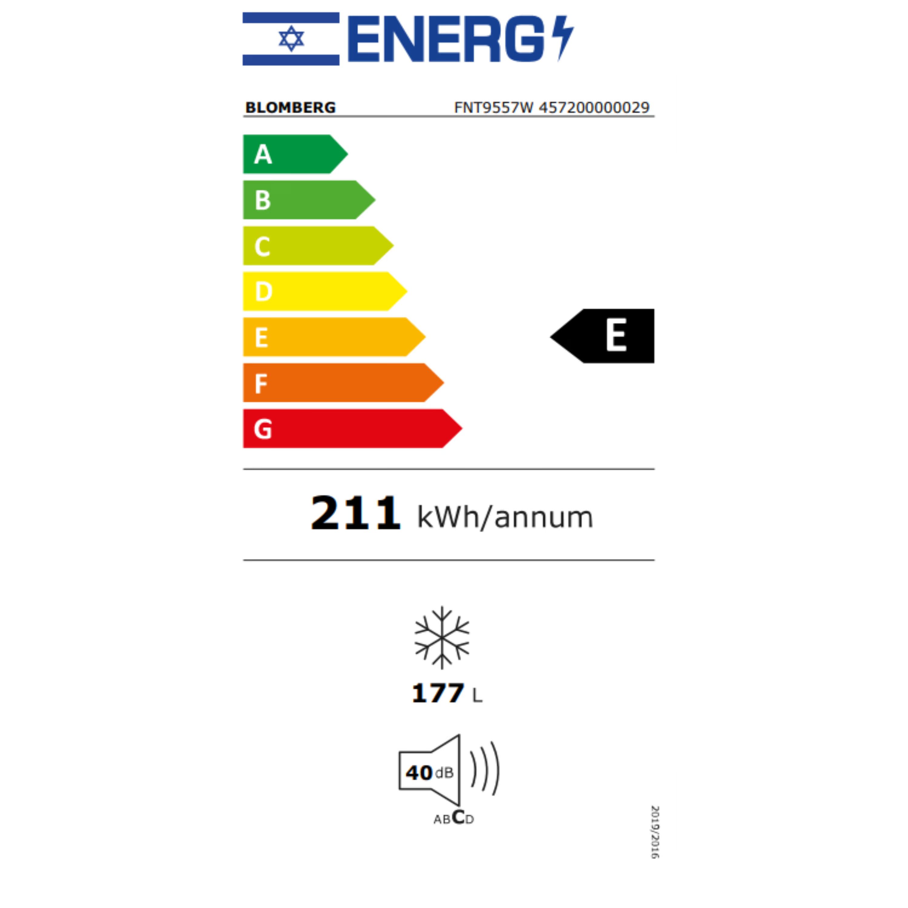 ����� 5 ������ No Frost BLOMBERG ������� FNT9557W ��� - ����� ����