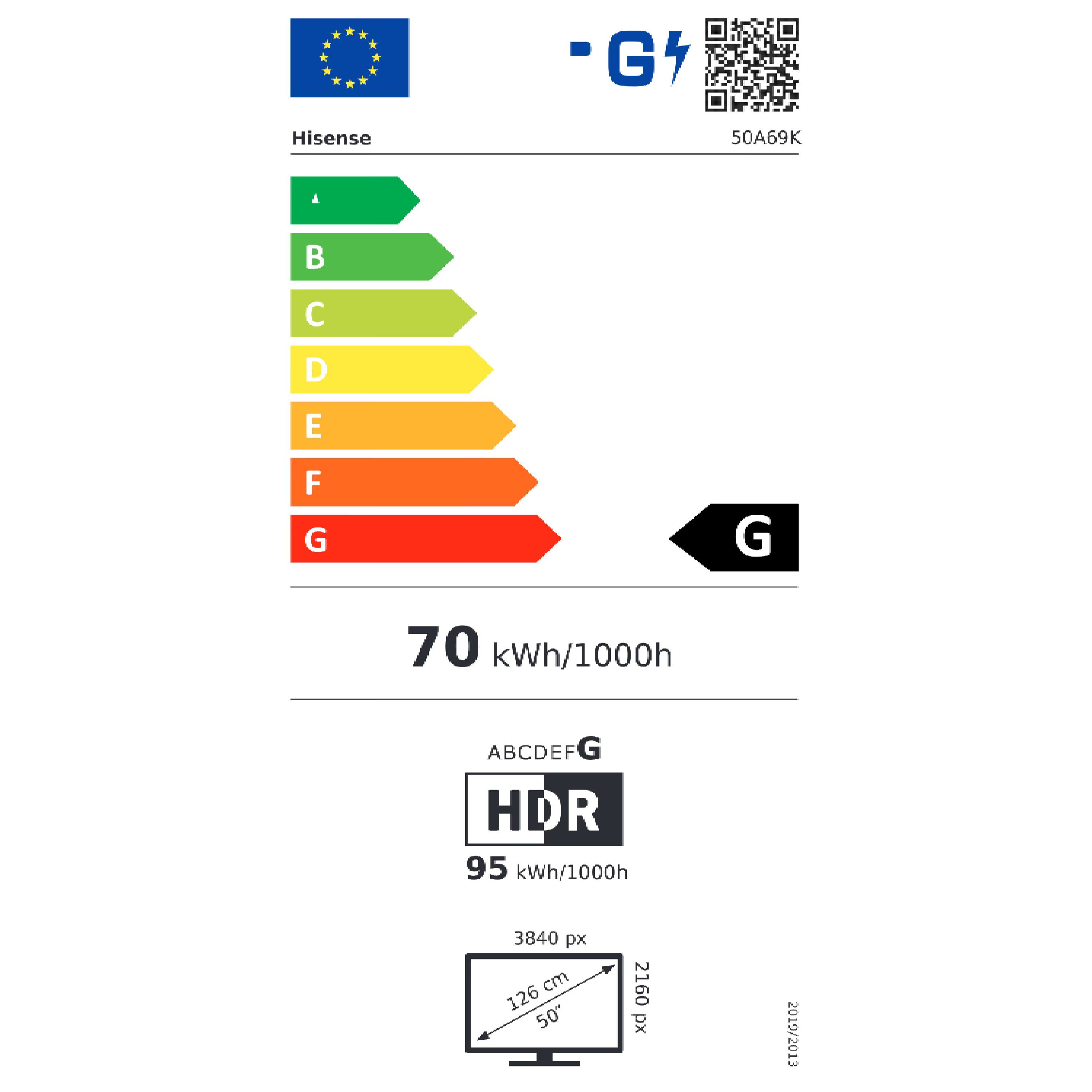 �������� ���� 50 ���� Hisense 50A69K UHD 4K ����� ����