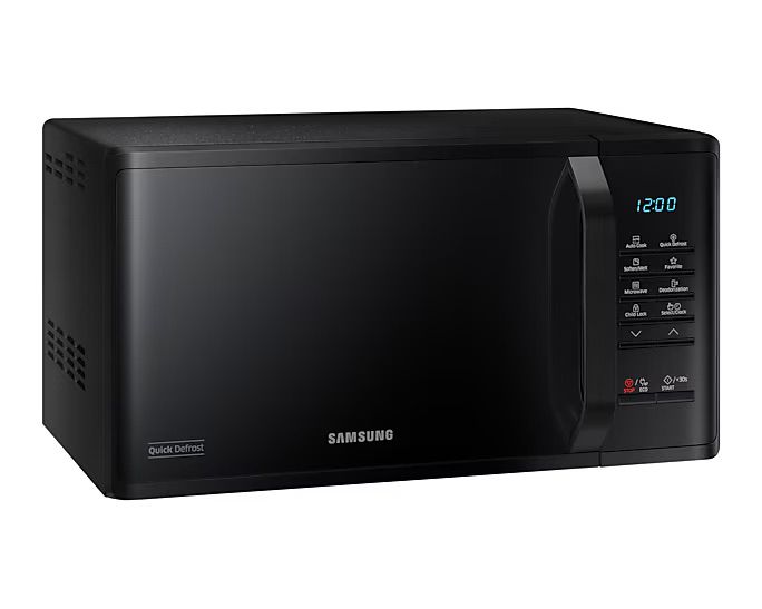 עיצוב שחור Samsung MS23K3513AK מיקרוגל Samsung MS23K3513AK עיצוב שחור עם ידית