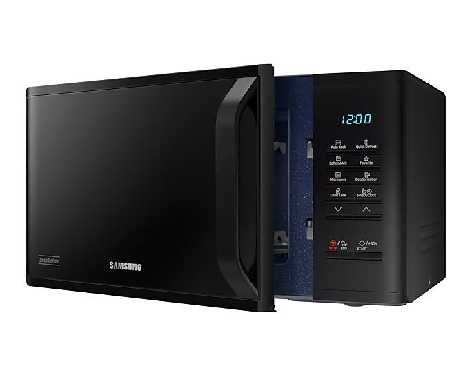 מיקרוגל Samsung MS23K3513AK דלת פתוחה ותא פנימי