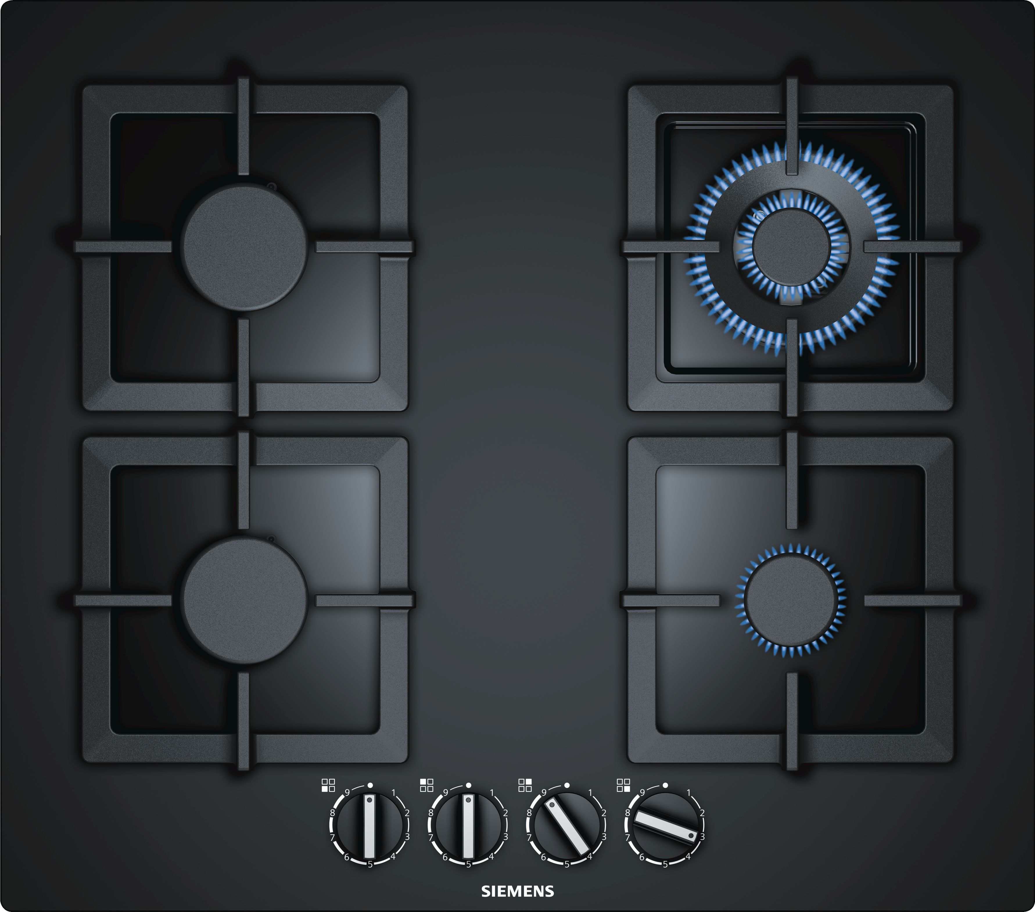 כיריים גז 60 ס"מ 4 להבות SIEMENS IQ500 EP6A6HB25Y זכוכית שחורה - יבואן רשמי כיריים גז 60 ס"מ 4 להבות SIEMENS IQ500 EP6A6HB25Y זכוכית שחורה - יבואן רשמי