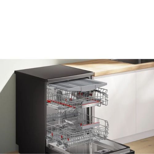 מדיח כלים Bosch SMS6ECC12E Serie 6 רחב,שחור- 14 מע` כלים-גרמניה בוש | יבואן רשמי