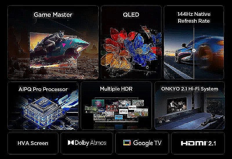 �������� ���� 65 ���� TCL 65P8K QLED 4K �� Google TV | ����� ����