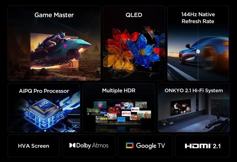 �������� ���� 55 ���� TCL 55P8K QLED 4K �� Google TV | ����� ���� | ����� �����