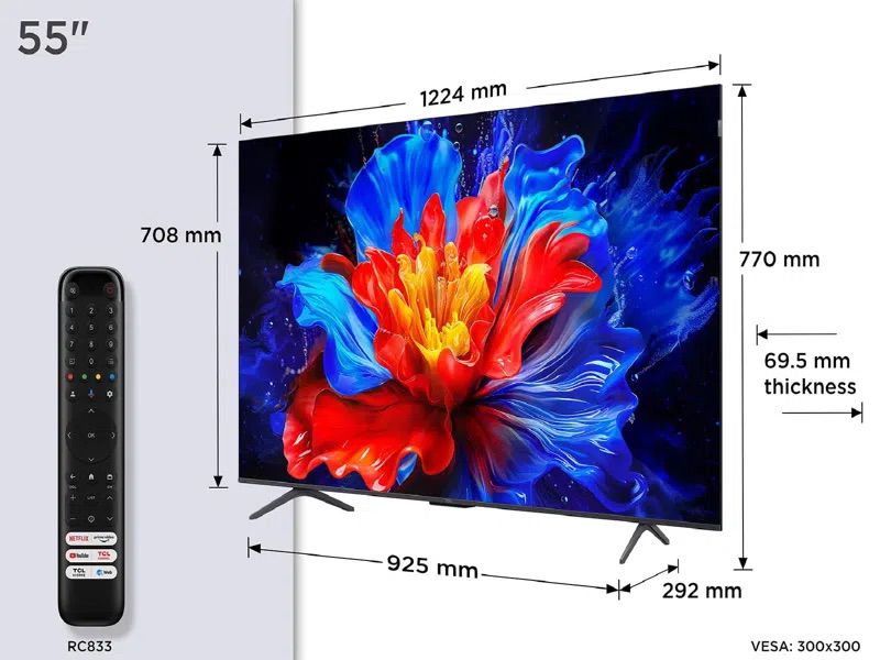 �������� ���� 55 ���� TCL 55P8K QLED 4K �� Google TV | ����� ����