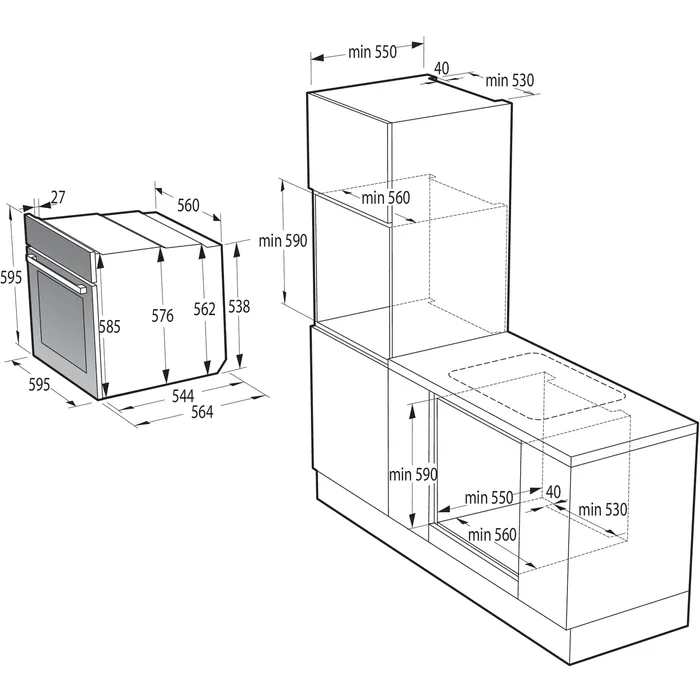 ���� ���� ��� Gorenje BOS6747A05DG ����� 60 �"�-����� ������ �����