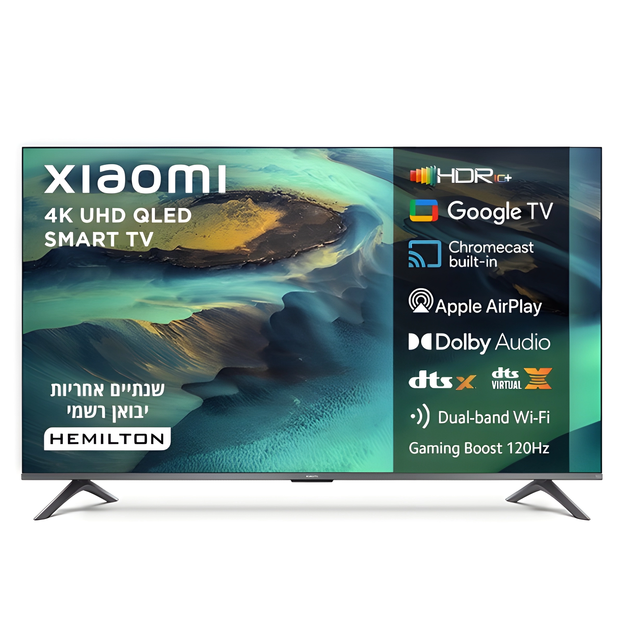 טלוויזיה Xiaomi TV A Pro 55 2026 מסך QLED 4K Google TV תמונה ראשית
