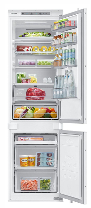 מקרר אינטגרלי SAMSUNG BRB80F26 מקפיא תחתון 267 ליטר No-Frost גב מטאלי מקרר אינטגרלי SAMSUNG BRB80F26 מקפיא תחתון 267 ליטר No-Frost גב מטאלי