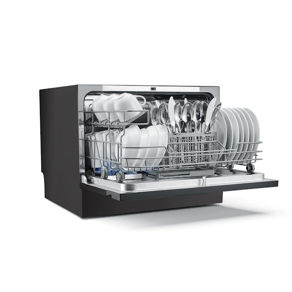 פאנל בקרה של מדיח כלים Midea MDWT0602M עם תצוגה דיגיטלית ולחצני תוכניות