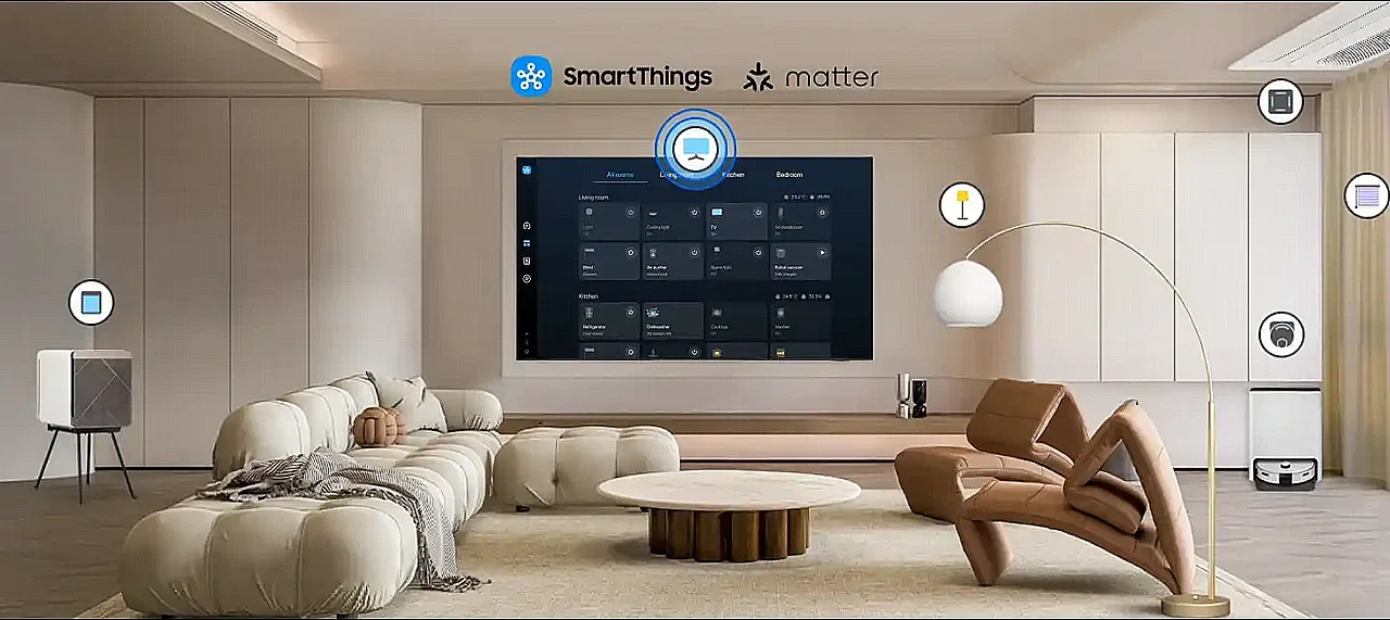 �������� ���� 85 ���� Samsung QE85Q7F 85" QLED 4K Vision AI | ����� ����