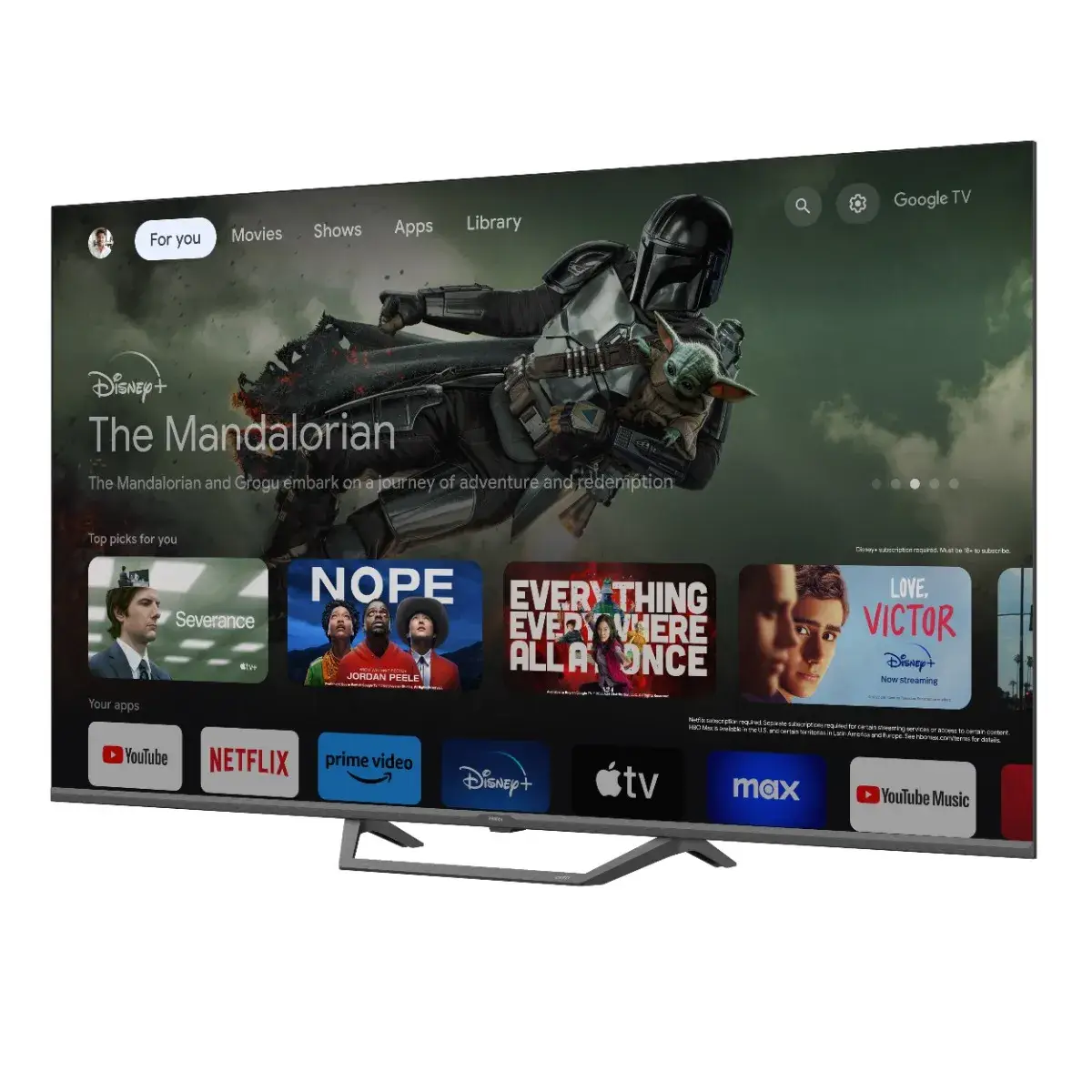 �������� ���� 55" HAIER H55S80FUX QLED 4K Google TV