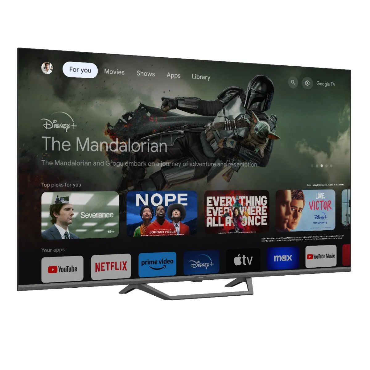 �������� ���� 75" HAIER H75S80FUX QLED 4K Google TV ����� ���� | ����� �����