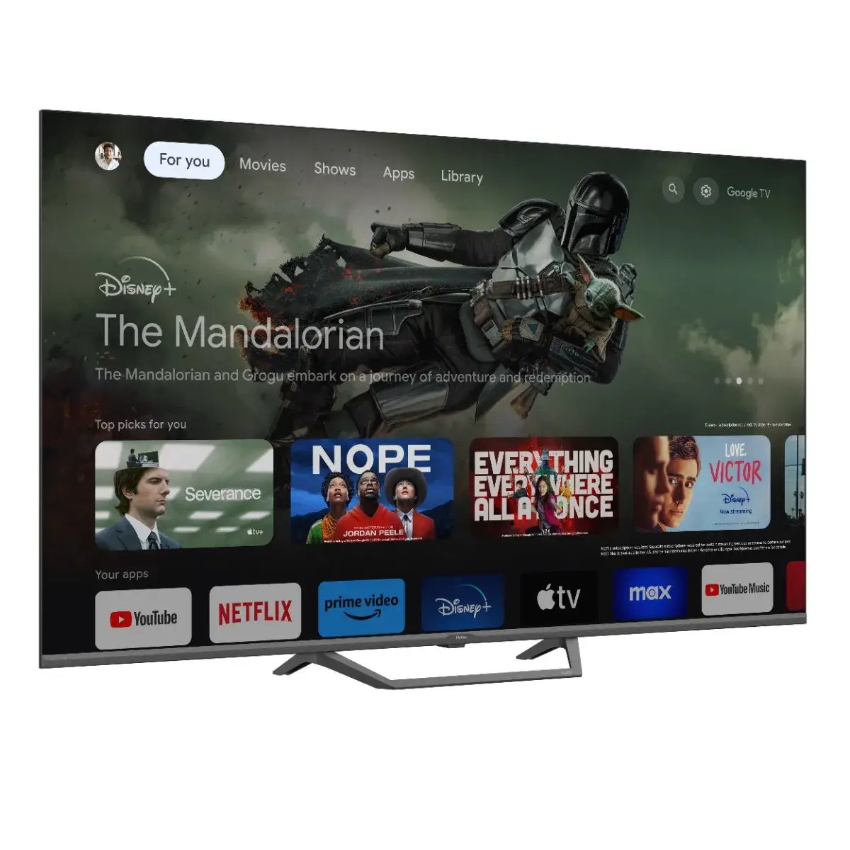 טלוויזיה חכמה HAIER S80FUX – מסך QLED 4K עם Google TV