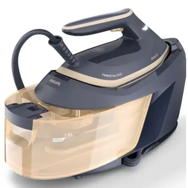 מגהץ Philips PSG6066/20 מבט צד עם מיכל מים פתוח