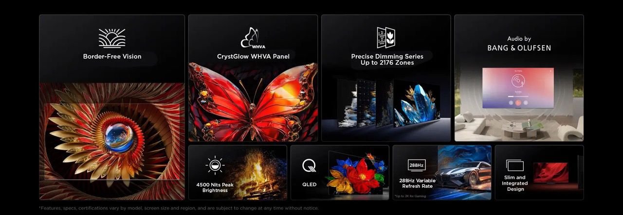 TCL 85C8K QD-Mini LED: ��������� 85 ���� �� 4500 ����� �-Bang & Olufsen
