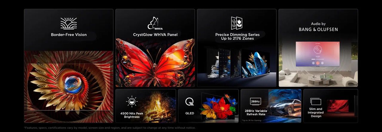 TCL 98C8K QD-Mini LED: ��������� 98 ���� �� 4500 ����� �-Bang & Olufsen