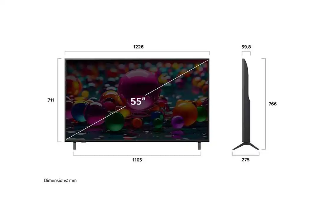 LG 55UA80006LC � �������� ���� 55 ���� 4K HDR10 webOS25 2025 | ����� ����