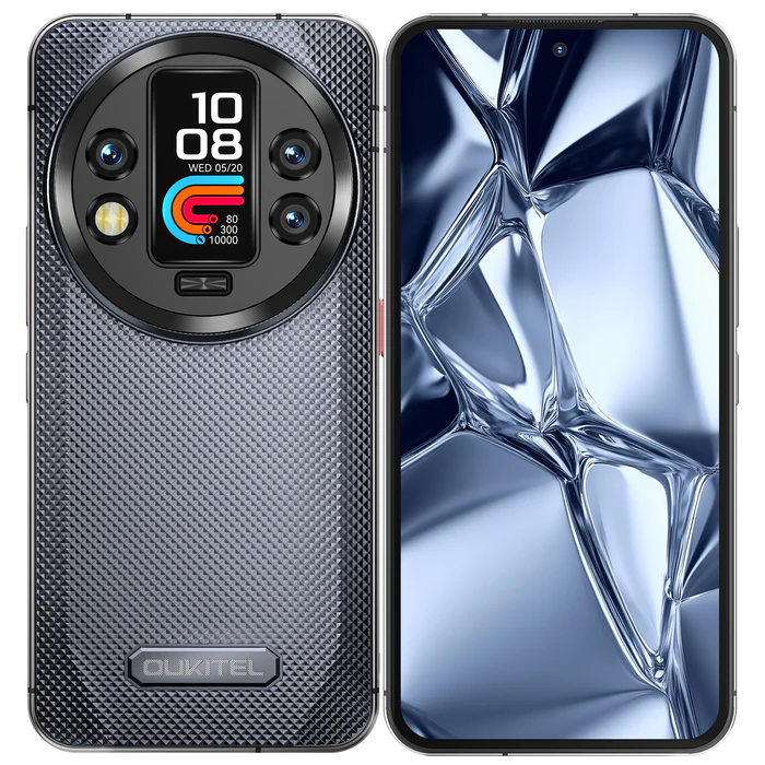 Oukitel WP200 Pro 5G - מסך AMOLED בהיר וחד Oukitel WP200 Pro 5G - תצוגת מסך קדמית