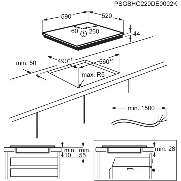 ������ ��������� AEG TN64IA041B �� ����� ���, 60 �"�, ������ �����