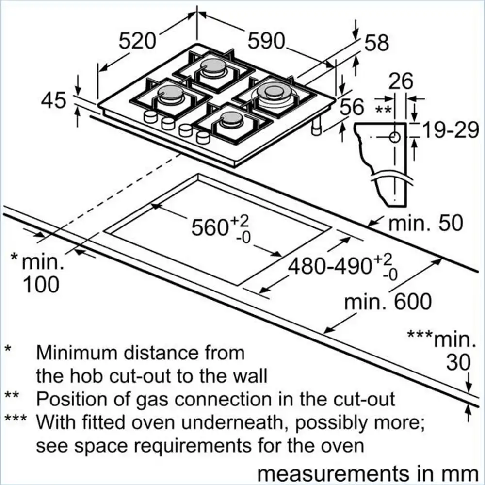 Bosch PPH6A6I10Y - ������ �� 4 ����� �� FlameSelect | ����� ����