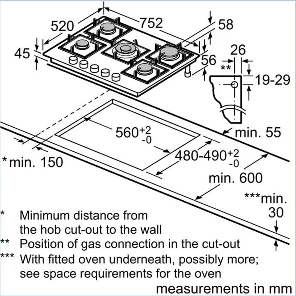 Bosch PPQ7A6I40Y - ������ �� 5 ����� �� FlameSelect | ����� ����