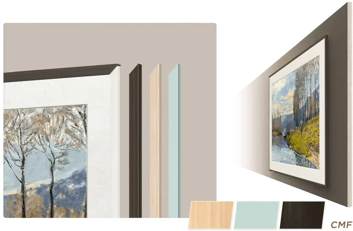 צילום תקריב של לוגו TCL מואר, מראה את איכות הבנייה והגימור המוקפד של המוצר