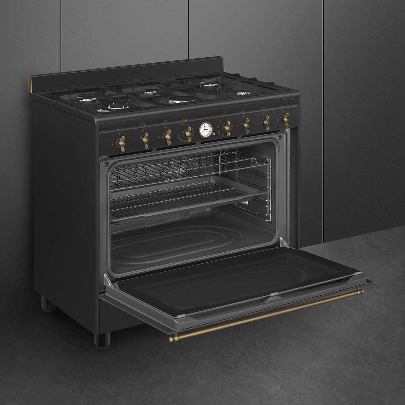 SMEG CO90 Black � ���� ����� ������ �� 6 ������ ����� 90 ��� | ����� ��������� ������