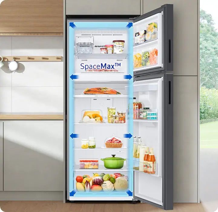 Samsung RT42CG6004WW SpaceMax טכנולוגיית SpaceMax במקרר Samsung RT42CG6004WW