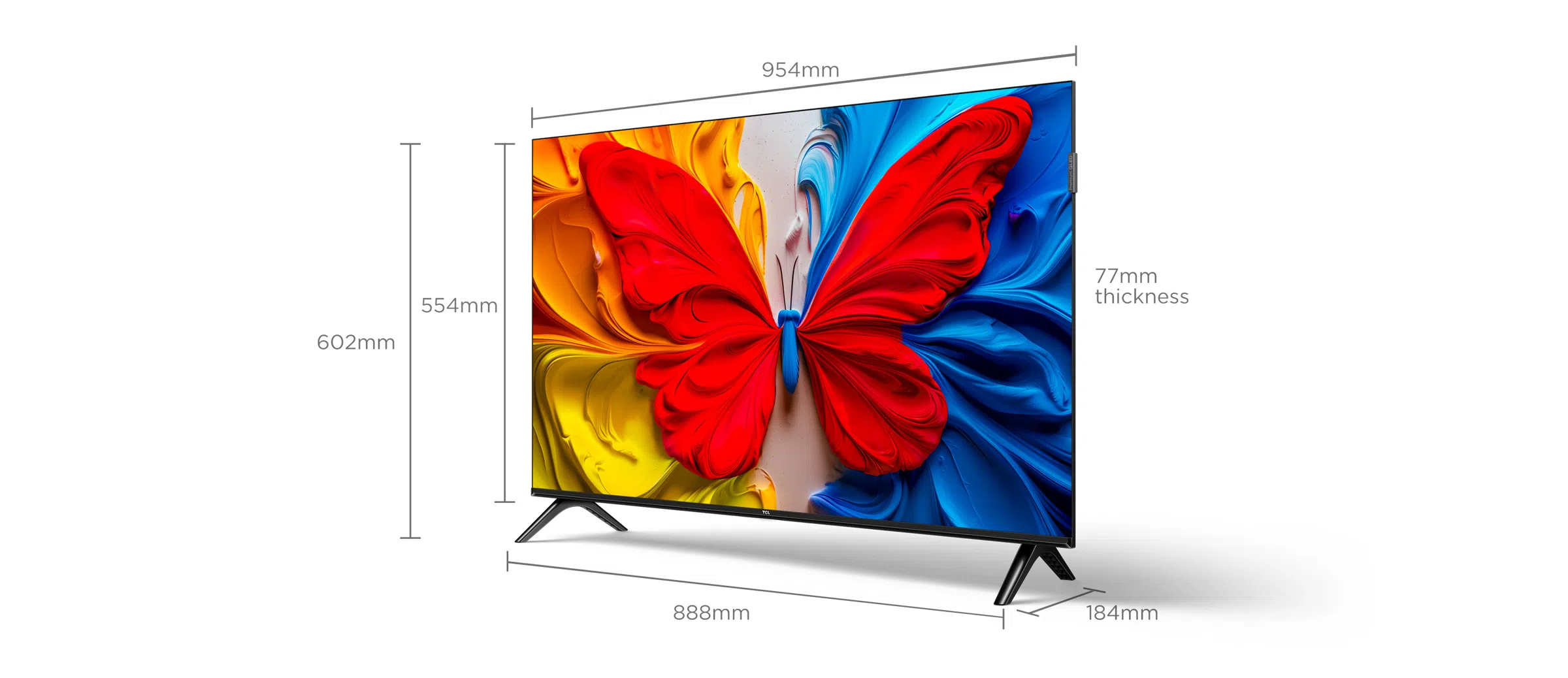 TCL 43S5K ��������� QLED ���� 43 ����� FHD �� Google TV, HDR �-Dolby Audio