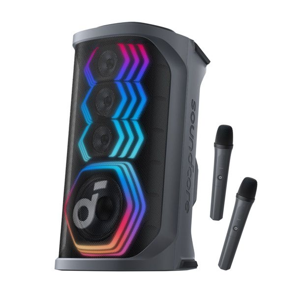 רמקול נייד Anker Soundcore Rave 3S בהספק 200W עם סאב וופר, תאורת לד וזוג מיקרופונים אלחוטיים | יבואן רשמי-משלוח מהיר רמקול נייד Anker Soundcore Rave 3S בהספק 200W עם סאב וופר, תאורת לד וזוג מיקרופונים אלחוטיים | יבואן רשמי-משלוח מהיר
