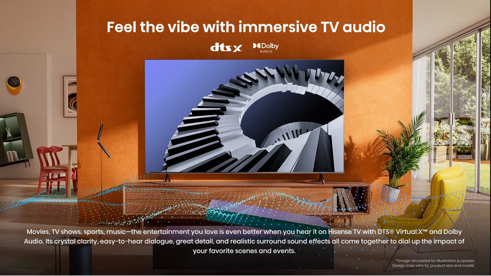 Hisense 55A69N �������� ���� 55 ���� 4K UHD Smart TV - �� Dolby Vision� �-DTS Virtual:X