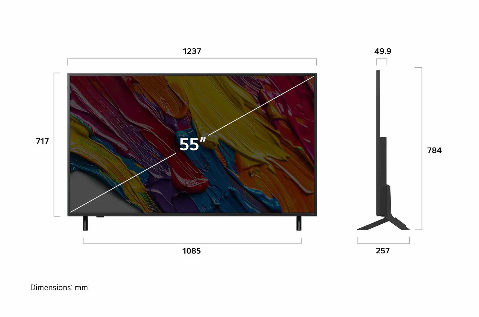 LG 55QNED82A6A - �������� ���� 55 ���� QNED 4K �� ���� ?7 AI Gen8 ������ webOS 25 �������� ����� | ����� ����
