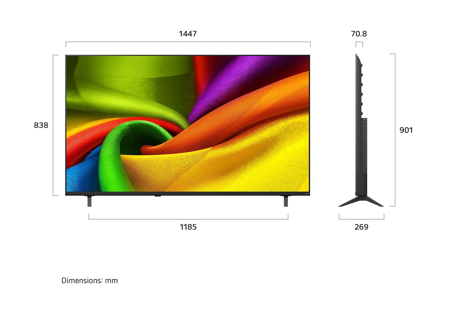 �������� ���� 65 ���� LG 65NU840B6LA �� �� �� ���� Nano UHD 4K | ����� ����