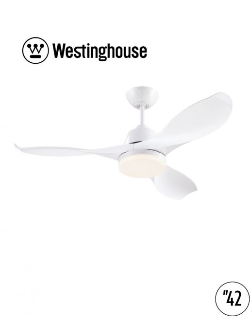 מאוורר תקרה 42 אינץ' WESTINGHOUSE ERICA וסטינגהאוס מנוע DC שקט לבן מט כולל שלט ותאורת LED יבואן רשמי מאוורר תקרה 42 אינץ' WESTINGHOUSE ERICA וסטינגהאוס מנוע DC שקט לבן מט כולל שלט ותאורת LED יבואן רשמי