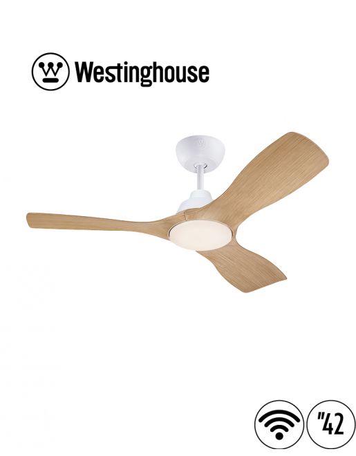 מאוורר תקרה חכם WESTINGHOUSE MONTANA 42" WiFi וסטינגהאוס מנוע DC לבן מט ואלון כולל תאורה יבואן רשמי מאוורר תקרה חכם WESTINGHOUSE MONTANA 42" WiFi וסטינגהאוס מנוע DC לבן מט ואלון כולל תאורה יבואן רשמי