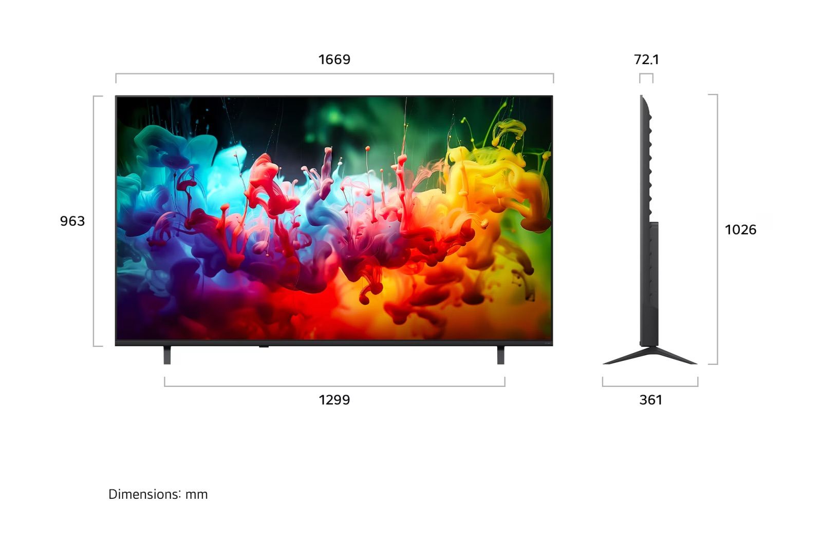 �������� 75 ���� LG 75QNED72B6T � QNED MiniLED 4K �� webOS26 ��AI | ����� ����