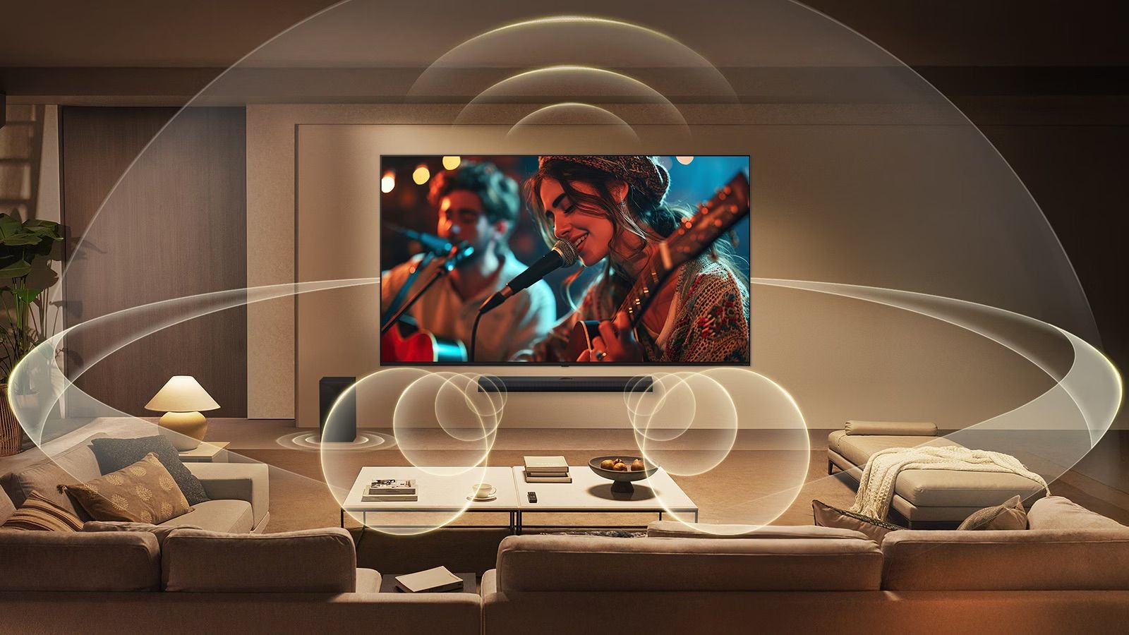 LG 65QNED72B6T WOW Orchestra with Soundbar WOW Orchestra סאונד בשילוב סאונדבר בטלוויזיה LG 65QNED72B6T