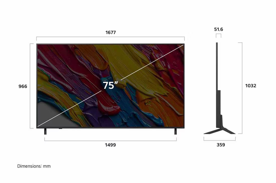 LG 75QNED82A6A - �������� ���� 75 ���� QNED 4K �� ���� ?7 AI Gen8 ������ webOS 25 �������� ����� | ����� ����