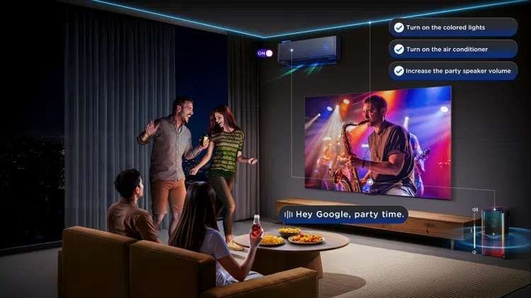 �������� ���� TCL 75P8L �75 ���� QD-Mini LED 144Hz Google TV ����� ����