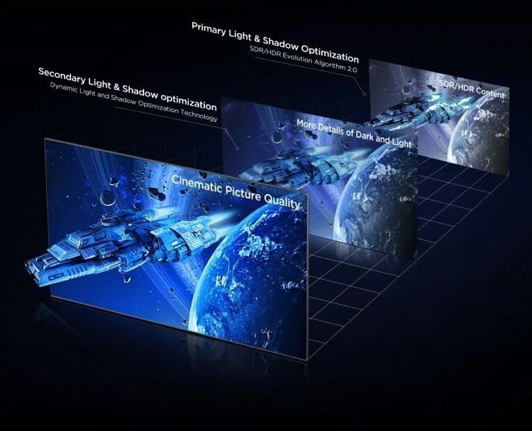 �������� ���� TCL 85C7L ��� 85 ���� 4K SQD-Mini LED ���� ����� 144Hz �� Google TV - ����� ����
