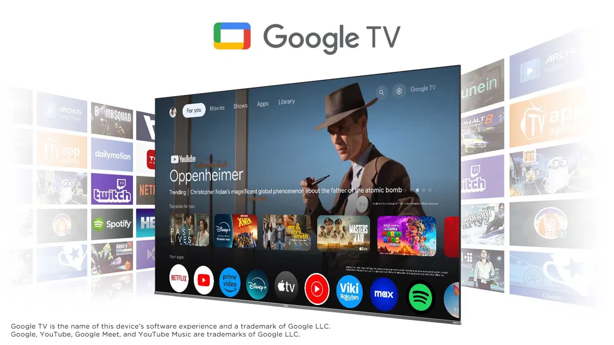 מערכת Google TV בטלוויזיה TCL 98C805