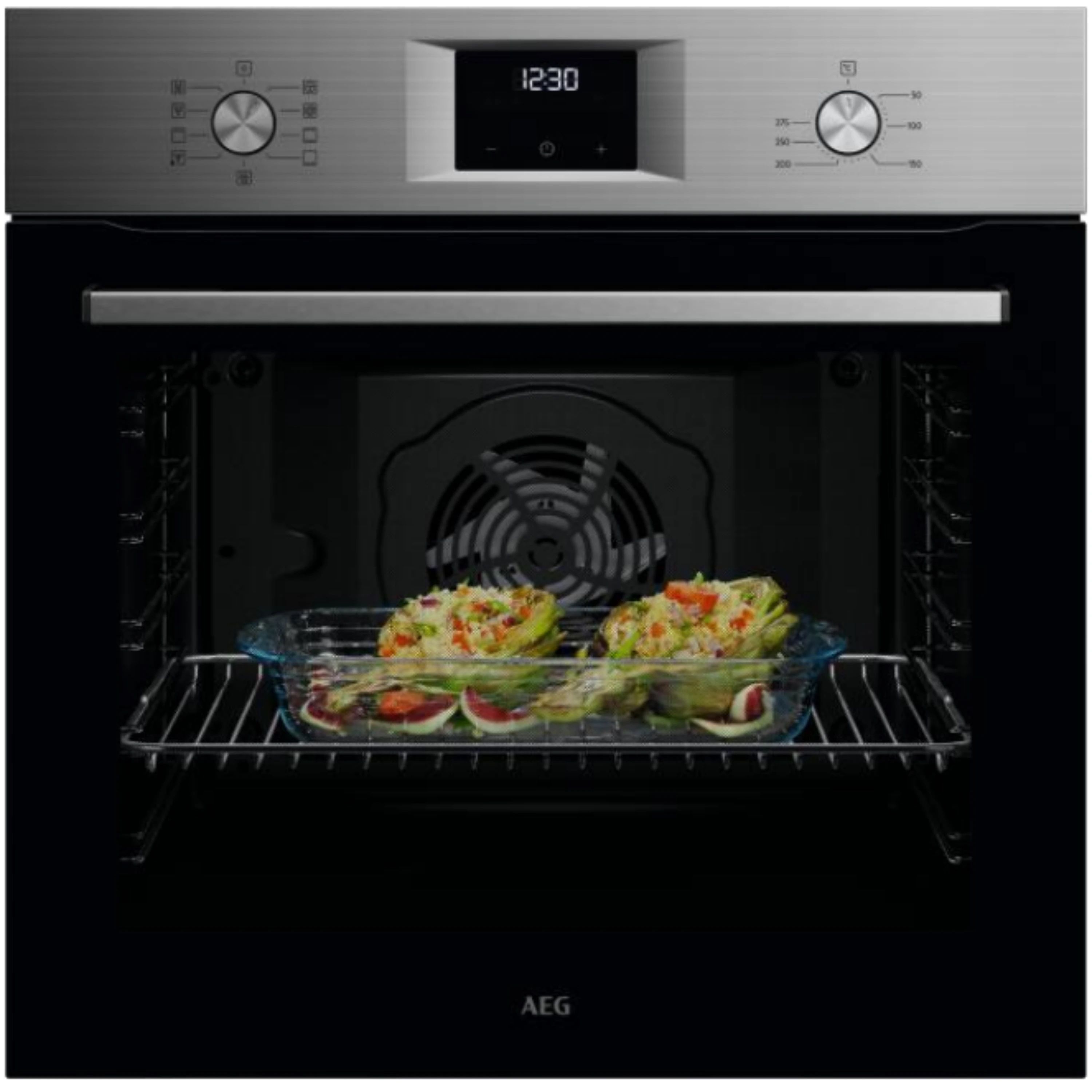 AEG ABU51201M תנור בנוי פרימיום 71 ליטר שחור עם תא אפייה MAXIKLASSE XLL תנור בנוי AEG ABU51201M שחור 71 ליטר עם תא אפייה MAXIKLASSE XLL וטורבו אקטיבי