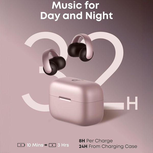 soundcore AeroClip - ������� Open Ear Clip-On ������ �� 4 ��������� AI | ����� ����