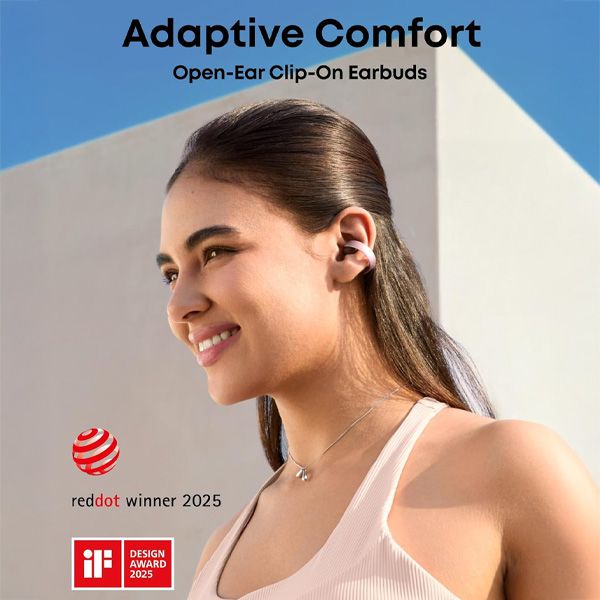 soundcore AeroClip - ������� Open Ear Clip-On ������ �� 4 ��������� AI | ����� ����