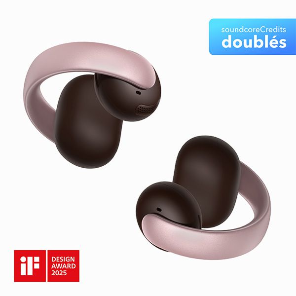 soundcore AeroClip - ������� Open Ear Clip-On ������ �� 4 ��������� AI | ����� ����